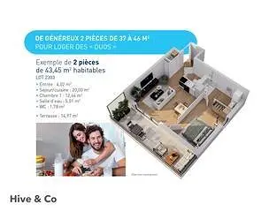 Biens neufs à vendre - Nantes, du 1 au 3 pièces