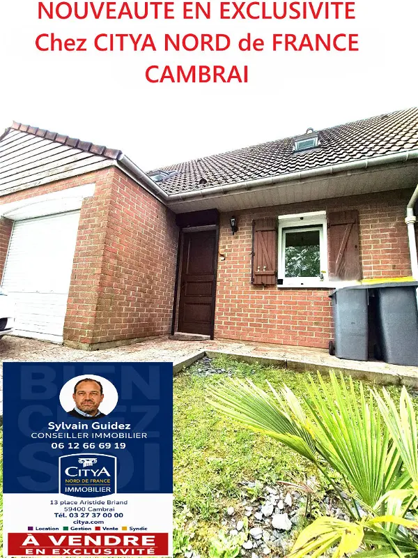 Achat maison 4 pièces - 85m² à Cambrai (59400)