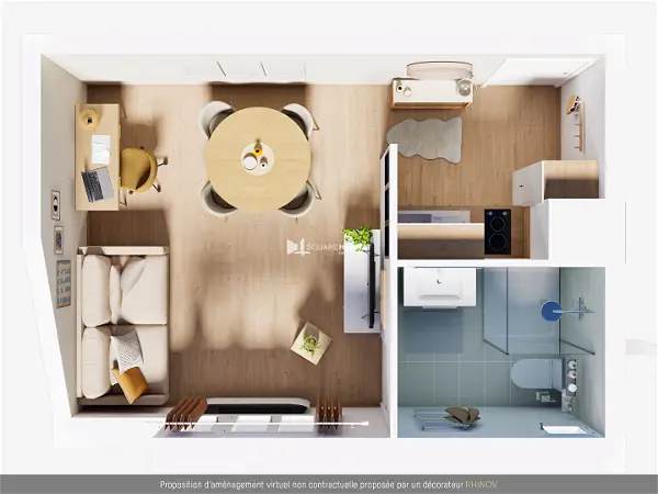 Appartement à vendre - RENNES, 1 pièce