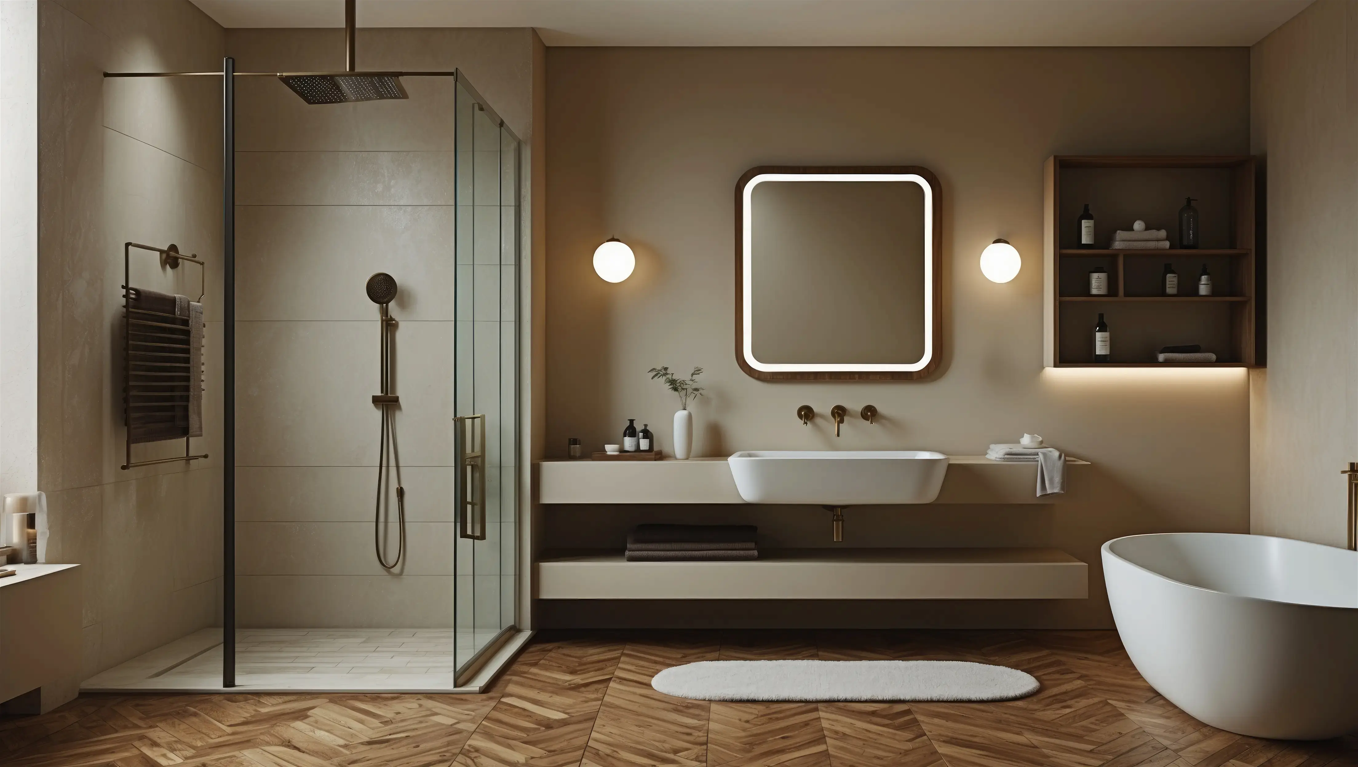 une salle de bain moderne